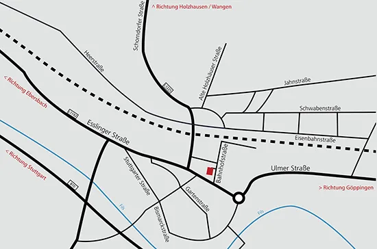 Anfahrtsplan Anwaltskanzlei Jeutter Mohring